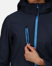 Damski Softshell Z Kapturem 3 Warstwowy Venturer