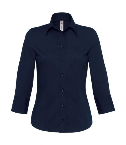 Bluzka Milano/women Popelin Shirt 3/4 sleeves