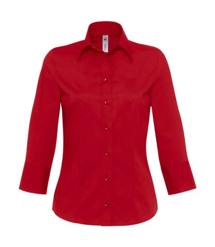 Bluzka Milano/women Popelin Shirt 3/4 sleeves