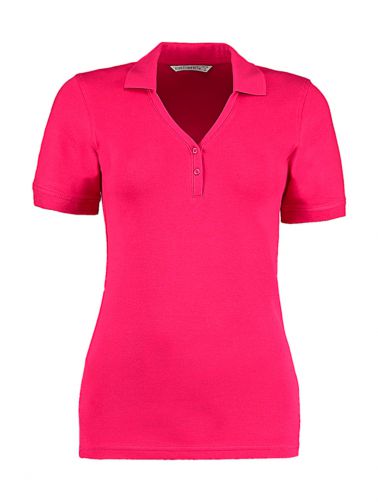 Damskie polo V-neck Regular Fit Comfortec®