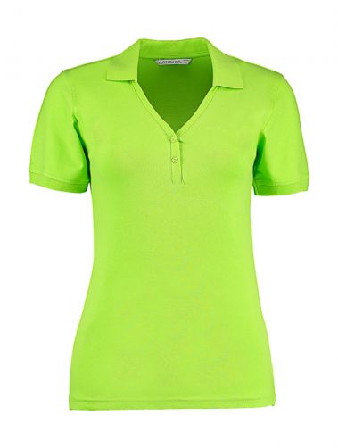 Damskie polo V-neck Regular Fit Comfortec®