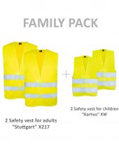 Kamizelka odblaskowa Family Pack - pakiet rodzinny