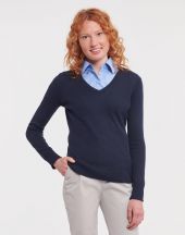 Sweter damski v-neck