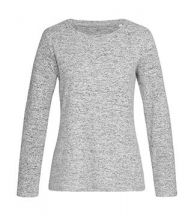 Damski dzianinowy sweter z długim rękawem