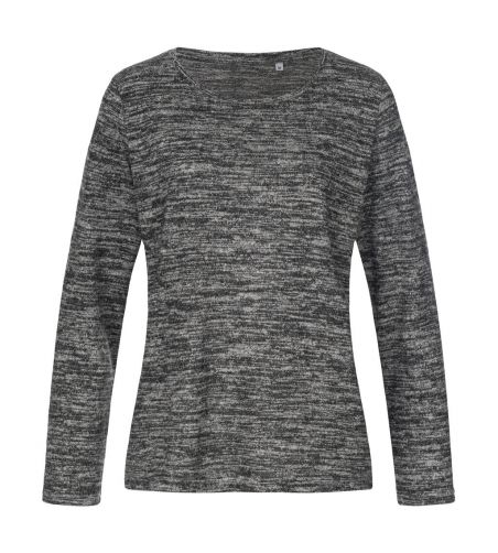 Damski dzianinowy sweter z długim rękawem