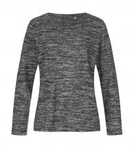 Damski dzianinowy sweter z długim rękawem
