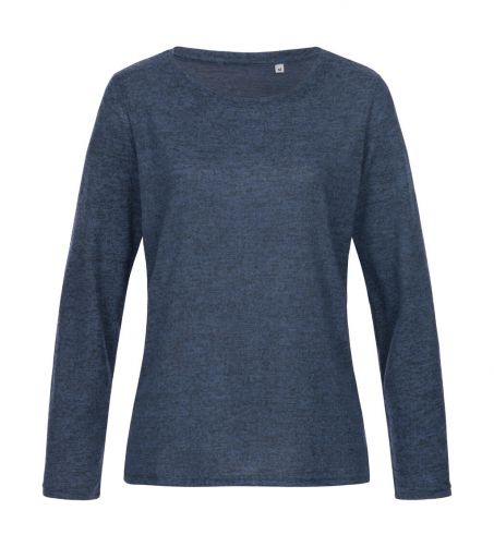 Damski dzianinowy sweter z długim rękawem
