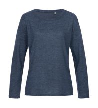 Damski dzianinowy sweter z długim rękawem