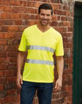 T-shirt v-neck Fluo