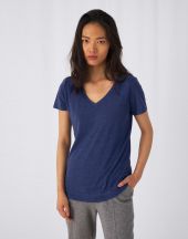 Damski T-Shirt V-Neck V Triblend