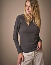T-Shirt Damski z długim rękawem Interlock