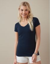 Stretch-T V-neck for women