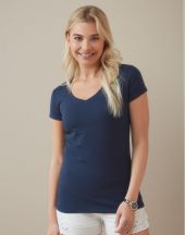 Stretch-T V-neck for women