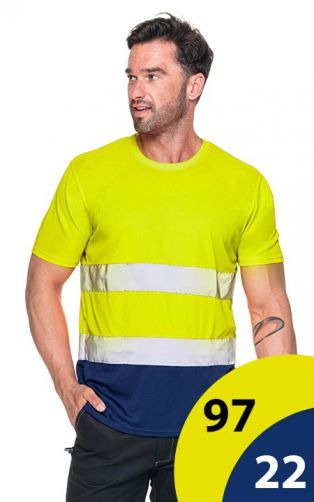 T-shirt Mark The Helper Hi-Vis Duo