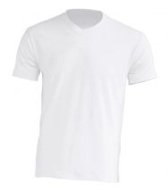 T-Shirt V-neck JHK TSUA PICO WHITE