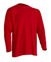T-Shirt męski z długim rękawem TSRA150LS - RED