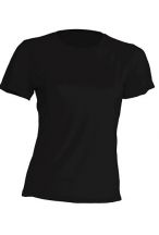 T-shirt JHK, damski sportowy - SPORT T-SHIRT LADY - BLACK