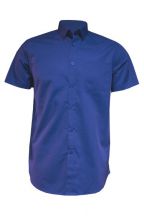 Koszula męska z krótkim rękawem SHAOXFSS ROYAL BLUE