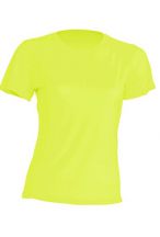 T-shirt JHK, damski sportowy - SPORT T-SHIRT LADY - GOLD FLUOR