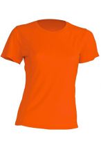 T-shirt JHK, damski sportowy - SPORT T-SHIRT LADY - ORANGE FLUOR