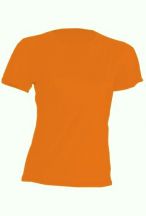 T-shirt JHK, damski sportowy - SPORT T-SHIRT LADY - ORANGE