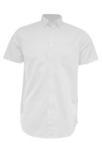 Koszula męska z krótkim rękawem SHAPOPSS - WHITE