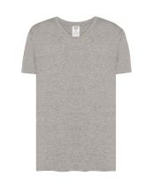 T-Shirt V-neck JHK TSUA PICO GREY MELANGE