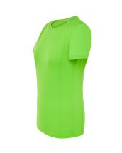 T-shirt JHK, damski sportowy - SPORT T-SHIRT LADY - LIME FLUOR