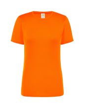 T-shirt JHK, damski sportowy - SPORT T-SHIRT LADY - ORANGE FLUOR