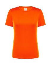 T-shirt JHK, damski sportowy - SPORT T-SHIRT LADY - ORANGE