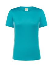 T-shirt JHK, damski sportowy - SPORT T-SHIRT LADY - TURQUOISE