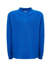 Polo męskie z długim rękawem JHK PORA 210 LS ROYAL BLUE