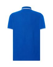 Polo męskie JHK PORA 210 CONTRAST ROYAL BLUE/WHITE