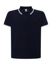 Polo męskie JHK PORA 210 CONTRAST NAVY/WHITE