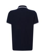 Polo męskie JHK PORA 210 CONTRAST NAVY/WHITE