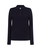 Polo damskie z długim rękawem JHK POPL 200 LS NAVY