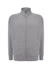 FULL ZIP SWEATSHIRT GREY MELANGE