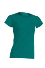 T-shirt damski JHK TSRLCMF - BOTTLE GREEN HEATHER