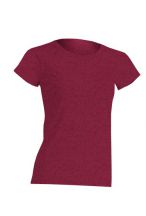 T-shirt damski JHK TSRLCMF - BURGUNDY HEATHER