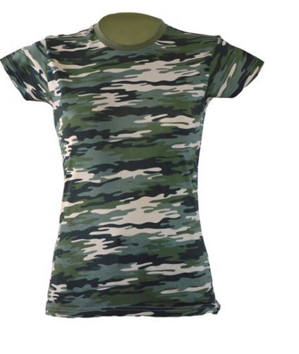 T-shirt damski JHK TSRLCMF - CAMOUFLAGE