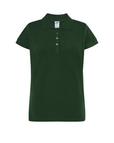 Polo damskie WORKER POPL 200 WK BOTTLE GREEN