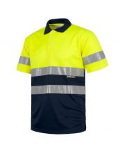 Polo ostrzegawcze, dwukolorowe - GOLD FLUOR