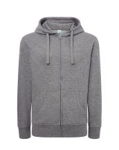 Bluza damska z kapturem, zapinana SWUL HOOD - GREY MELANGE