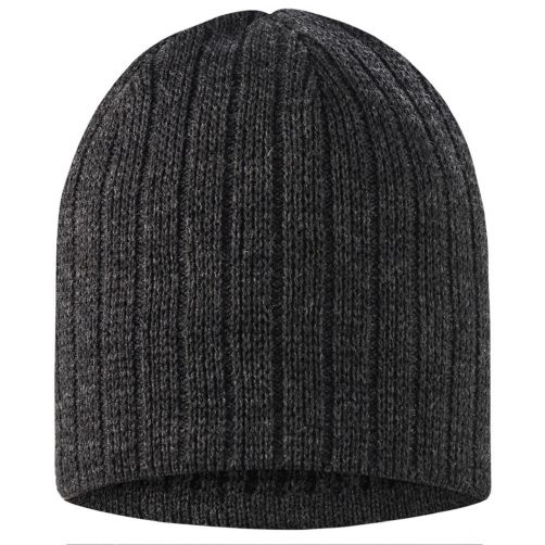 Czapka zimowa BEANIE CHARCOAL HEATHER MELANGE (80%)