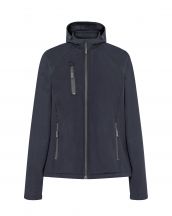 SOFTSHELL JACKET HOODED LADY - NAVY