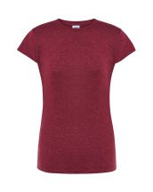 T-shirt damski JHK TSRLCMF - BURGUNDY HEATHER