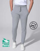 Spodnie SWEET PANTS CUFF FRENCH TERRY - GREY MELANGE