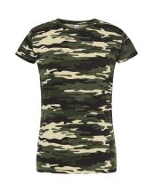 T-shirt damski JHK TSRLCMF - CAMOUFLAGE