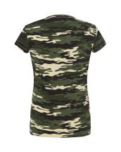 T-shirt damski JHK TSRLCMF - CAMOUFLAGE