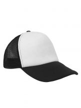 Czapka pięciopanelowa TRUCKER poliester 100% CZA610 - BLACK / WHITE